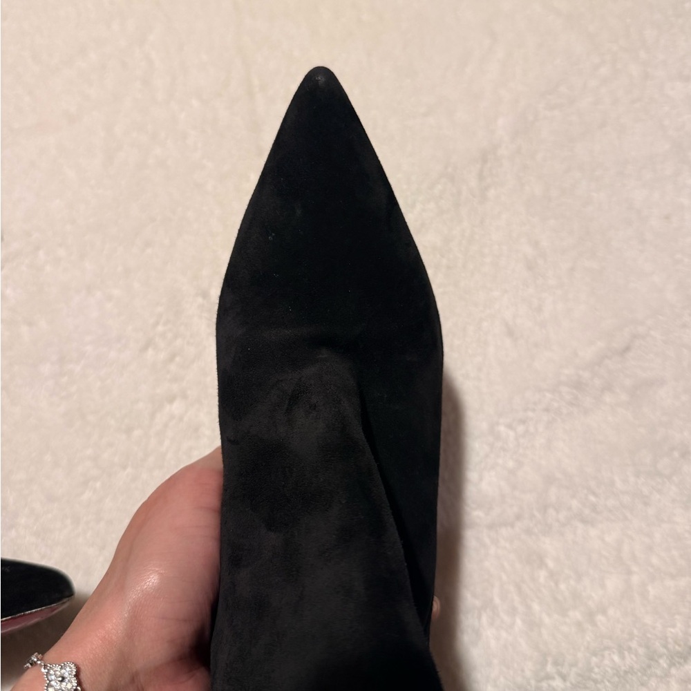 Christian Louboutin Astrilarge Botta 100 black suede size 37 1/2 - Picture 11 of 16
